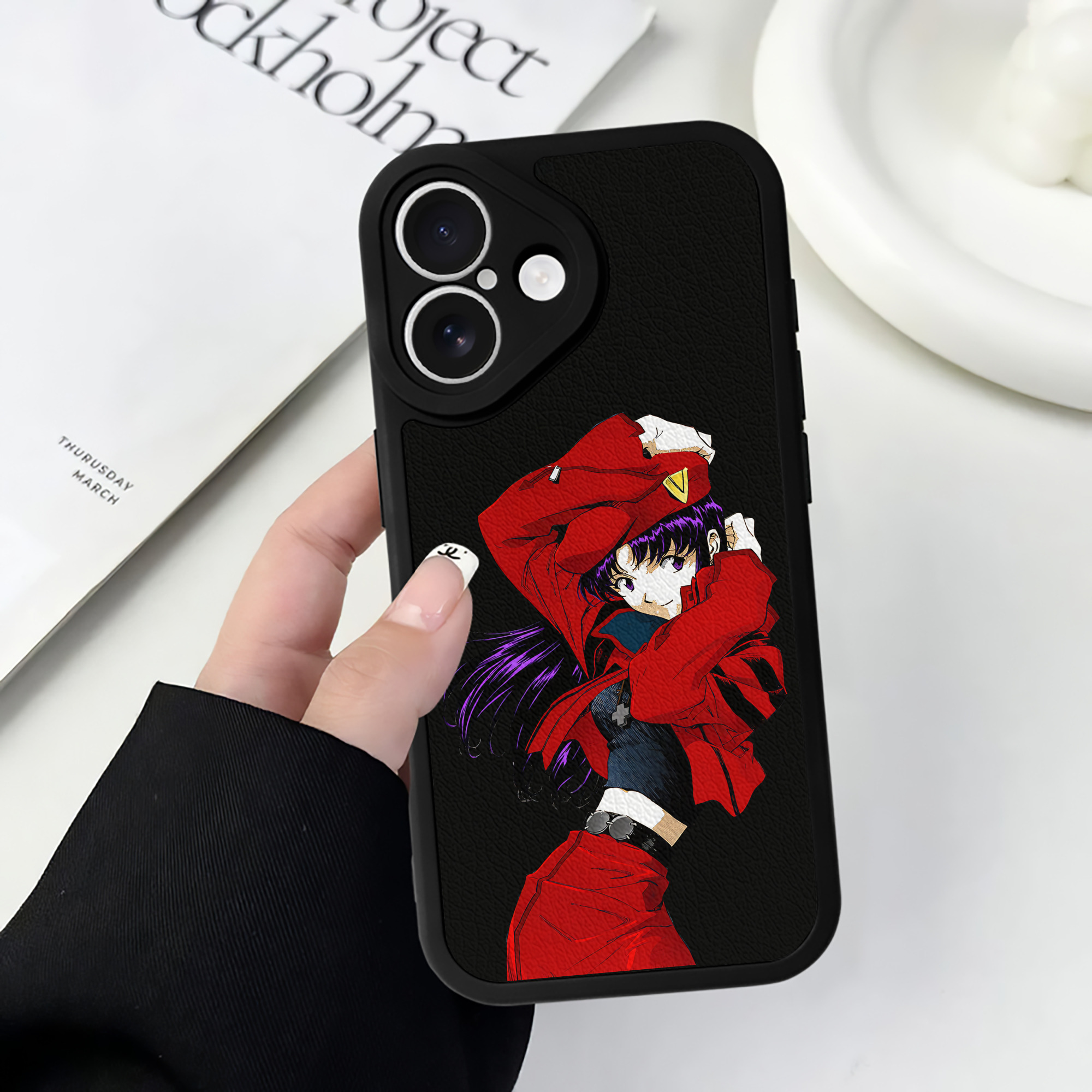 （画像用） EVA 新世紀エヴァンゲリオン 【iPhone 16シリーズ対応】シリコンスマホケース（レザー調） 材質：シリコン